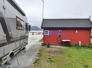 Versorgung Entsorgung - Station  auf den Lofoten