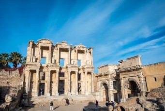 Die Fassade der Celsus-Bibliothek.